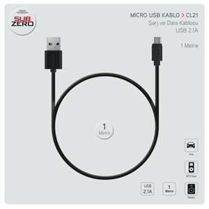 SUBZERO CL21 MİCRO SİYAH KABLO