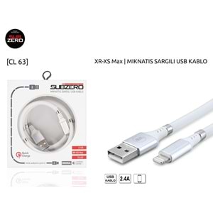 SUBZERO CL63 IOS MIKNATIS SARGILI 2.4A KABLO