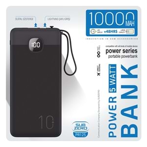SUBZERO PR125 10000 MAH 3IN 1 POWERBANK