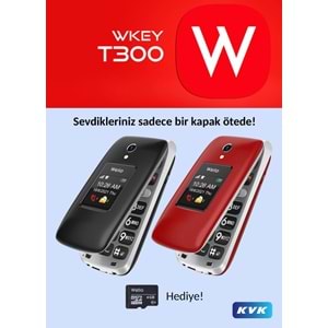 WELİO T300 KAMERALI KAPAKLI TUŞLU TELEFON (4GB HAFIZA KARTI HEDİYELİ)