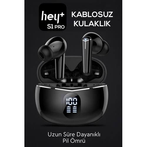 HEYPLUS S1 PRO BLUETHOOTH KULAKLIK (ENC-4MİKROFON,OYUN MODU)