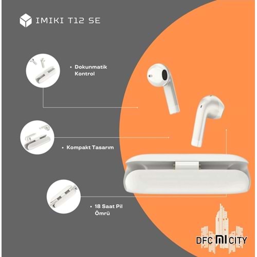 IMIKI T12 SE SMART EARBUDS BLACK