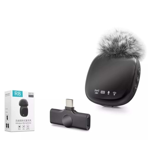 HADRON R8-1 KABLOSUZ YAKA MİKROFONU (TEK MİKROFON )