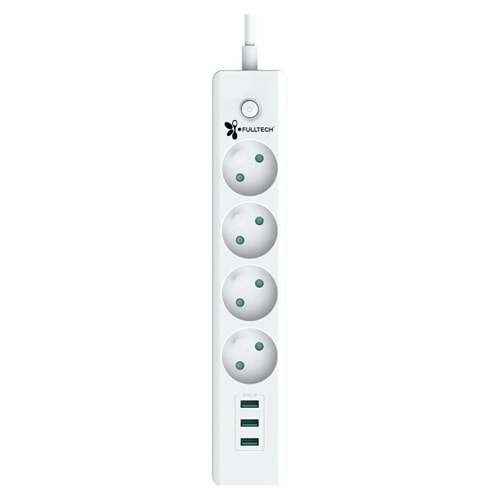 FULLTECH FTR-06 USB Lİ DÖRTLÜ FİŞ
