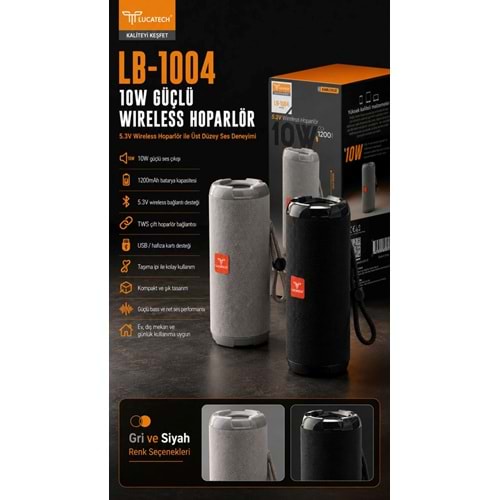 LUCATECH LB-1004 WIRELESS HOPARLÖR