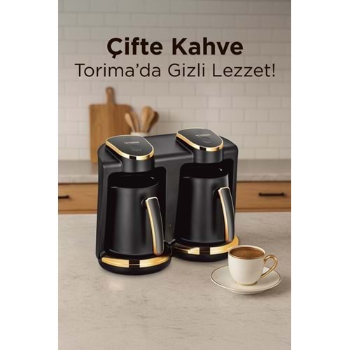 TORİMA DOUBLE SESLİ KOMUT KAHVE MAKİNESİ 8 FİNCAN KAPASİTE