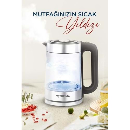 TORİMA TY-083-18X29A STAINLESS LED KETTLE