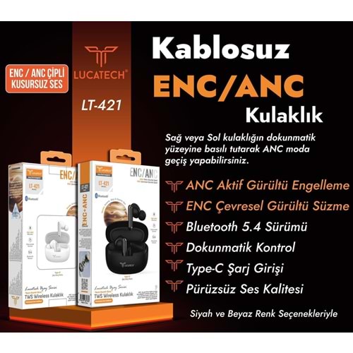 LUCATECH LT-421 ENC/ANC AİRPODS