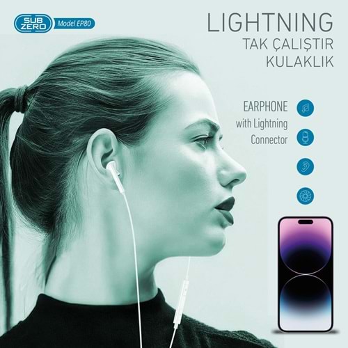 SUBZER0 EP80 LIGHTNING KULAKLIK