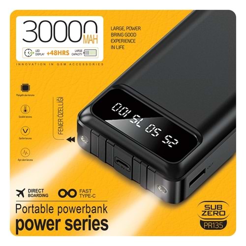 SUBZERO PR135 30000 MAH POWERBANK