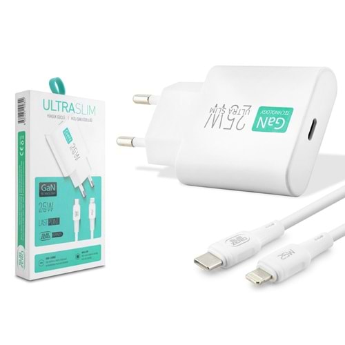 SUBZERO GAN25 TYPE-C LİGHTNİNG 25W HIZLI ŞARJ CİHAZI