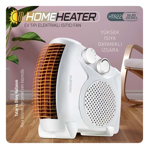 SUBZERO HTR22 EV TİPİ ISITICI FAN