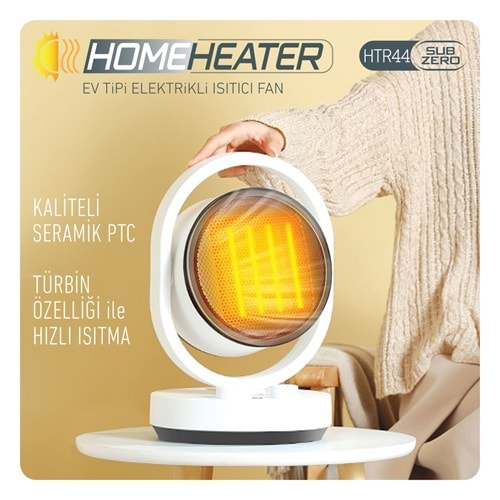 SUBZERO HTR33 EV TİPİ ISITICI FAN
