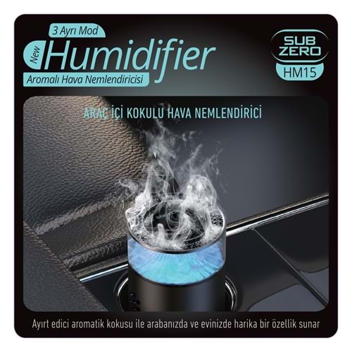 SUBZERO HM15 ARAÇ İÇİ KOKULU HAVA NEMLENDİRİCİ