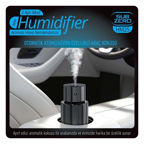 SUBZERO HM25 ARAÇ İÇİ KOKULU HAVA NEMLENDİRİCİ