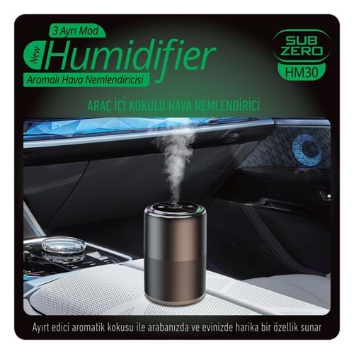 SUBZERO HM30 ARAÇ İÇİ KOKULU HAVA NEMLENDİRİCİ