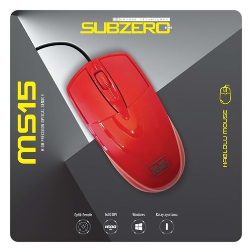SUBZERO MS15 KABLOLU MOUSE