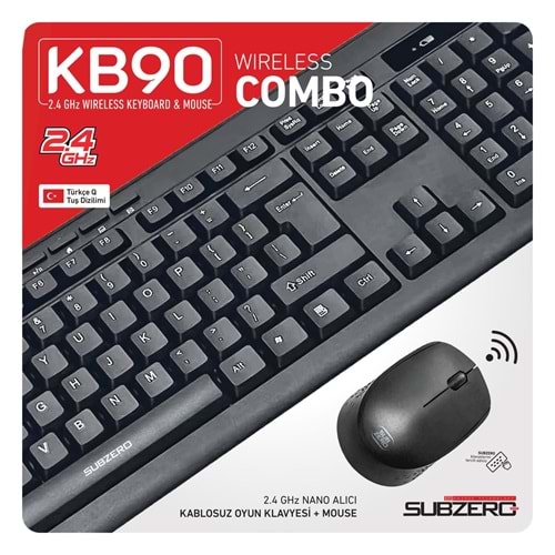 SUBZERO KB90 MULTİMEDYA KLAVYE MOUSE SET
