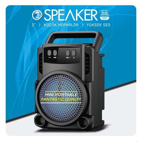 SUBZERO SB53 BLUETOOTH HOPARLÖR