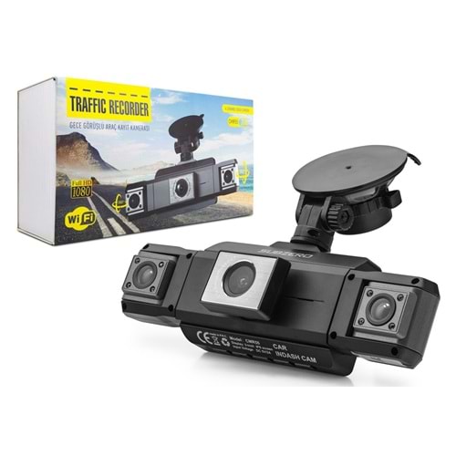 SUBZERO CMR55 GECE GÖRÜŞLÜ 360^ 4 KAMALI WİFİLİ ARAÇ KAMERASI