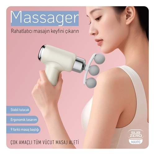 SUBZERO MAX90 DERİN DOKU MASAJ ALETİ