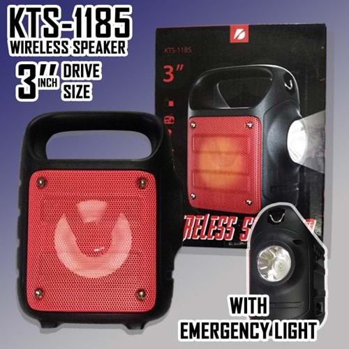 KTS-1185 SD CARD FLAS BELLEK RADIO BLUETOOTH HOPARLÖR