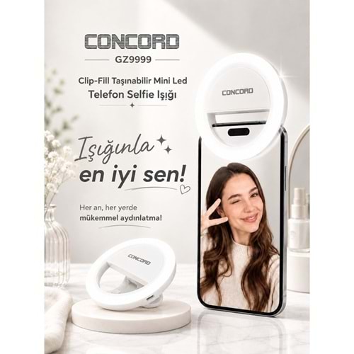 CONCORD GZ999 MANDALLI SELFIE IŞIĞI