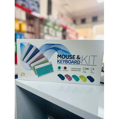GLRTECH BLUETOOTH KABLOSUZ MİNİ KLAVYE SET