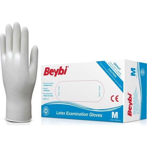 BEYBİ LATEKS MUAYENE PUDRALI 100 LÜ ELDİVEN