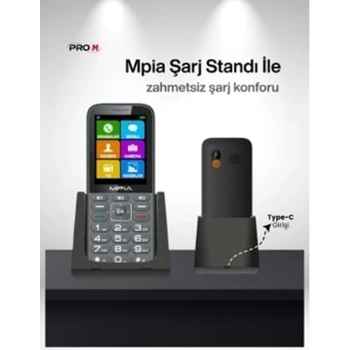 CONCORD MPIA PROM YERLİ ÜRETİM ŞAJ STANDLI KAMERALI TUŞLU TELEFON