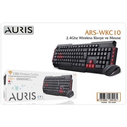 AURİS ARS-KC10 WİRELESS SET KLAVYE