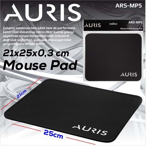 AURİS ARS-MP5 21X25 MOUSE PAD