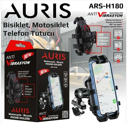 AURİS ARS-H180 TİTREŞİM ENGELLEYİCİ TELEFON TUTUCU