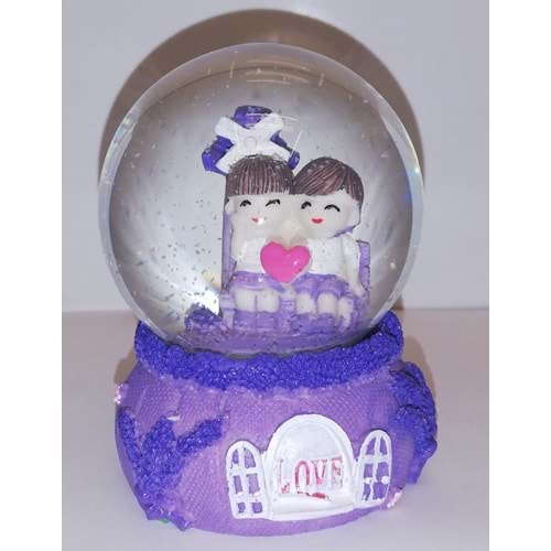 ROMANTİK SEVGİLİ KAR KÜRESİ KÜÇÜK BOY 1581-2