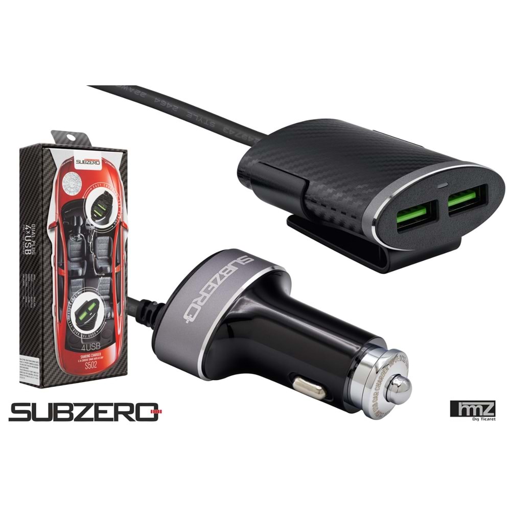 SUBZERO 4 USB 5.1 S502 ARAÇ ŞARJ UZATMA
