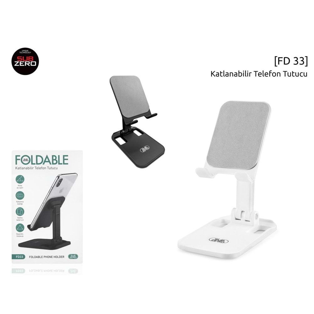 SUBZERO FD33 MASA ÜZERİ KATLANABİLİR TELEFON STANDI