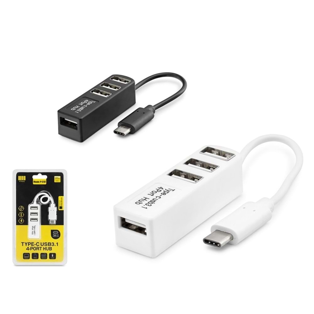 HADRON HDX7015 TYPE C HUB USB 2.0 4 PORT
