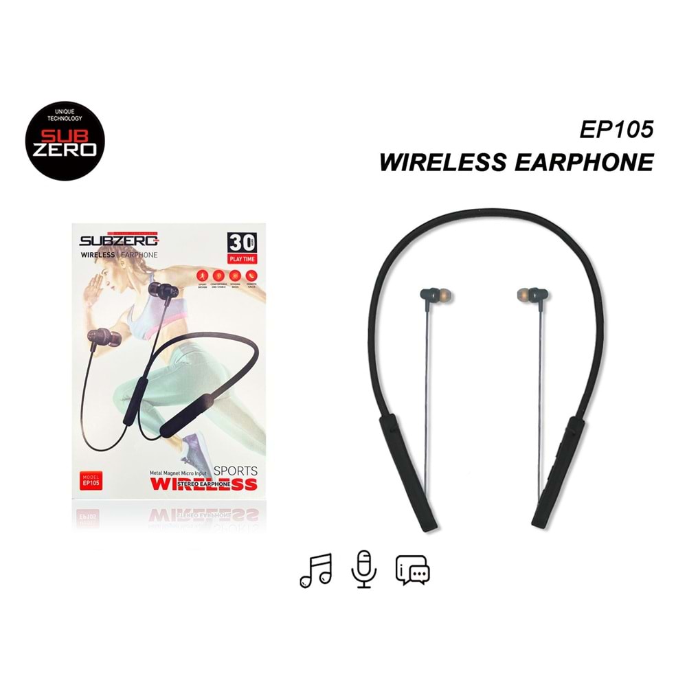 SUBZERO EP105 30 saat KULAKİÇİ BLUETOOTH KULAKLIK