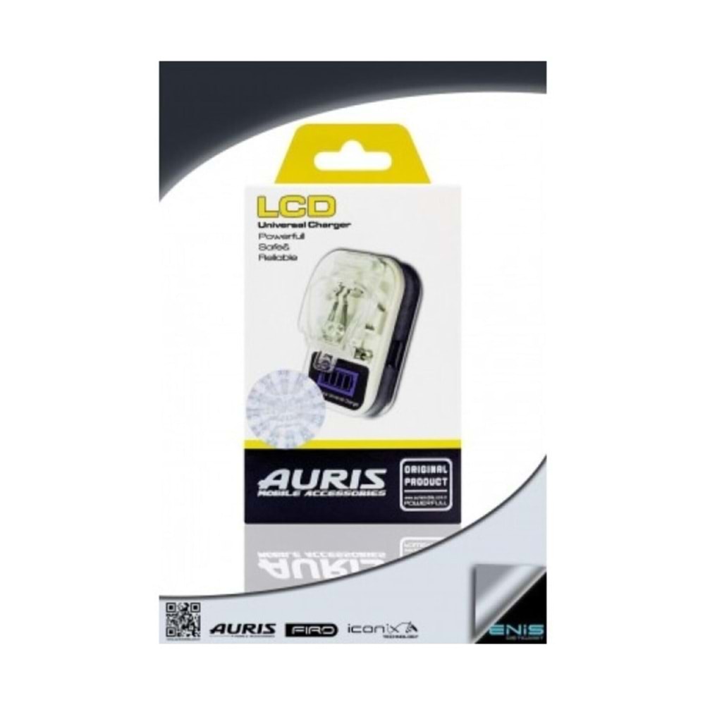 AURIS LCD AKILLI UNIVERSAL ŞARJ ALETİ
